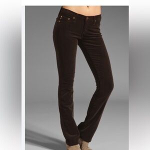 AG‎ Adriano Goldschmied The Casablanca Corduroy Pants Women’s size 26R in brown.